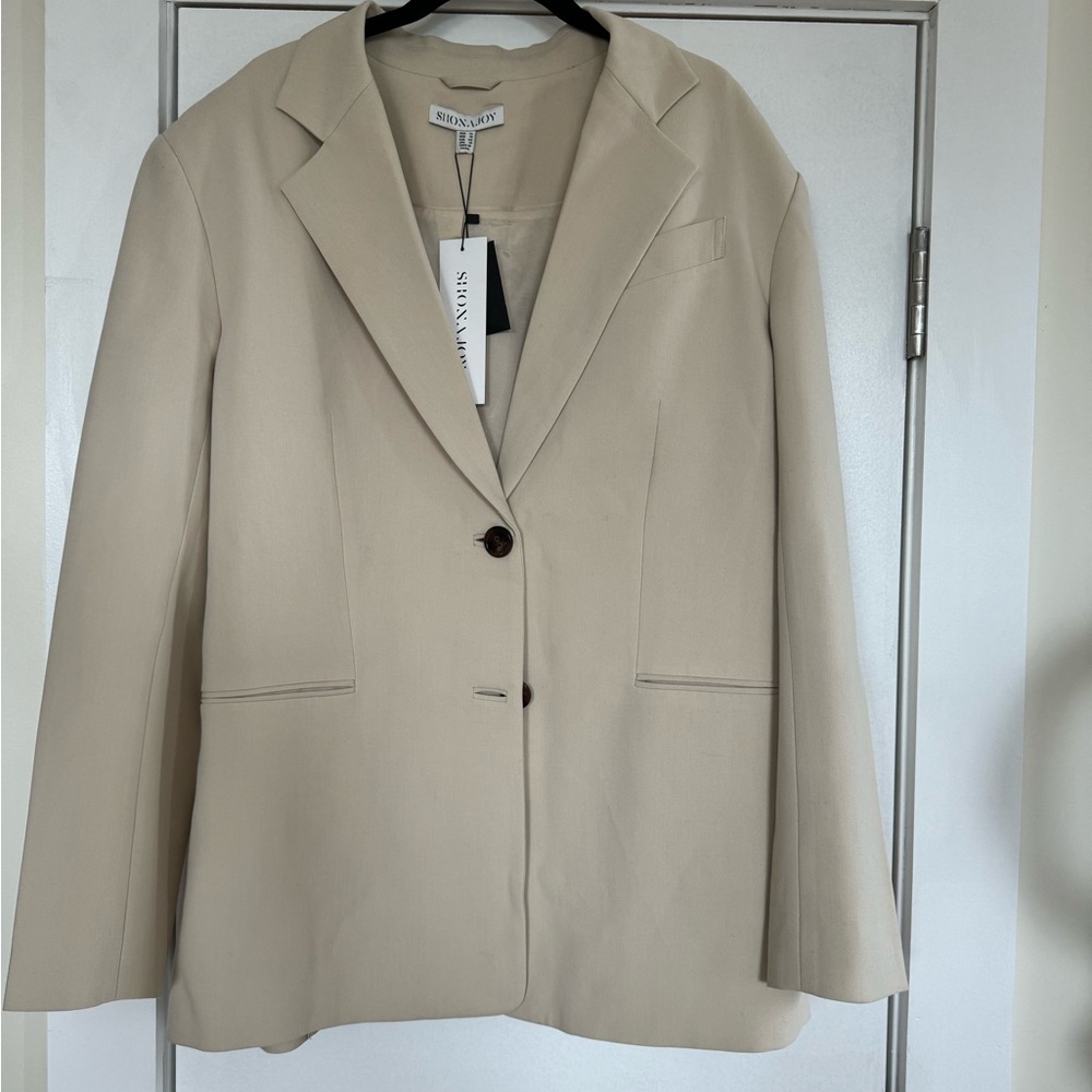 Never worn tan Shona Joy Blazer originally purchased from Free People.